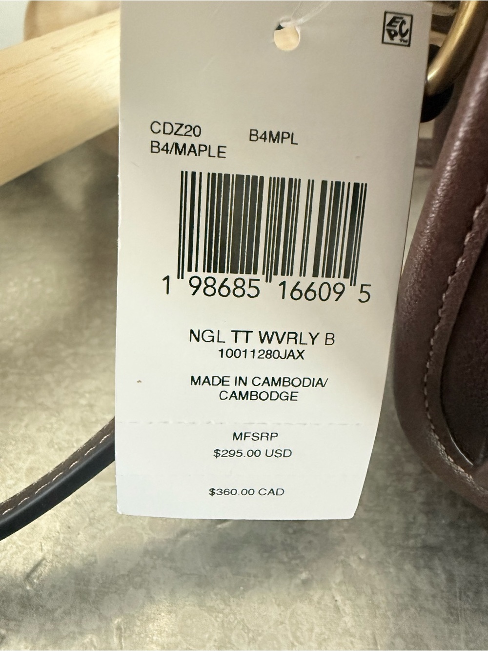 Coach Turnlock Waverly Shoulder Bag – Maple/Brass – NWT - Picture 10 of 10